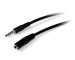 StarTech.com 2m 3.5mm/3.5mm, 3.5mm, Hanstik, 3.5mm, Hunstik, 2 m, Sort
