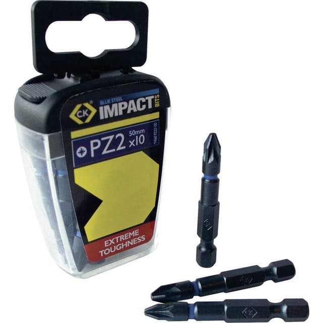C.K. T4560 PZ2LD10 Bitsæt 10 dele Krydskærv Pozidriv Torsion Control Teknologi