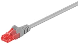 Netværkskabel CAT 6, U/UTP, grå
