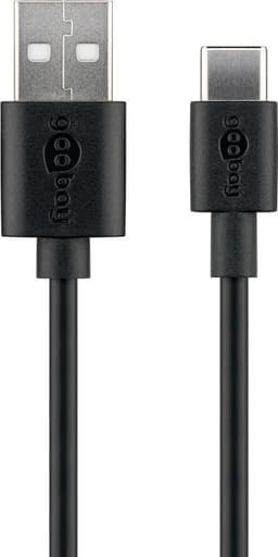 Goobay USB-C™ opladnings- og synkroniseringskabel (USB-A > USB-C™)