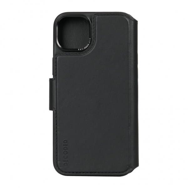 Decoded iPhone 15 Plus Etui Leather Detachable Wallet Sort