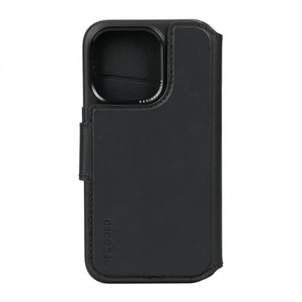 Decoded iPhone 15 Pro Etui Leather Detachable Wallet Sort