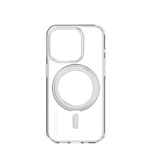 Decoded iPhone 15 Pro Cover Recycled Plastic Transparant Loop Stand Back Cover Klar