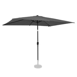 VONROC Premium Stangparasol Rapallo 200x300cm - inkl. overtræk - rektanglær | Grå
