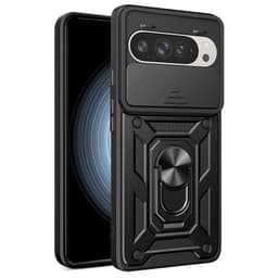 SKALO Google Pixel 9/9 Pro Armor Hybrid Metal Ring Camera Slider - Sort