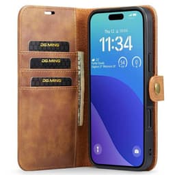 Wallet DG-Ming 2i1 iPhone 16 Pro Max - Brun