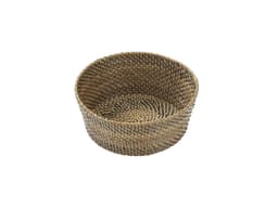 Pillivuyt Brødkurv rund Dia 15 x 6 cm Lys/Mørk brun