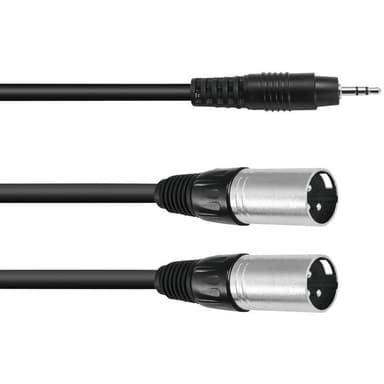 Omnitronic 30225157 XLR Adapterkabel [1x Jackstik 3,5