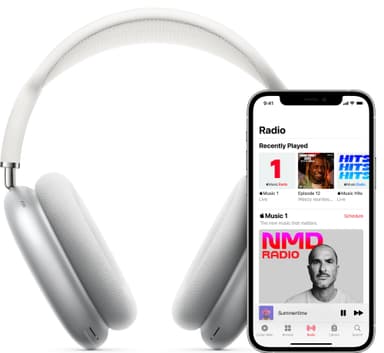 Apple AirPods Max trådløse around-ear høretelefoner (sølvfarvede)