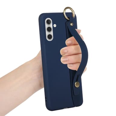 SKALO Samsung A04s 4G Håndrem TPU-cover - Blå