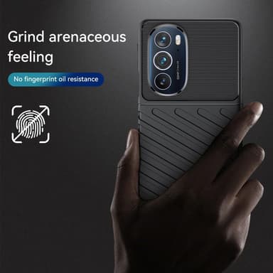SKALO Motorola Edge 30 Pro Armor Thunder Cover - Sort
