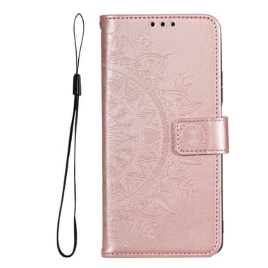 SKALO Samsung A13 5G Mandala Flip Cover - Rosa guld