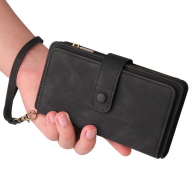 SKALO Samsung A04s 4G Big Wallet 17-RUM Pungetui - Sort