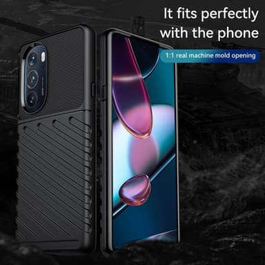 SKALO Motorola Edge 30 Pro Armor Thunder Cover - Sort