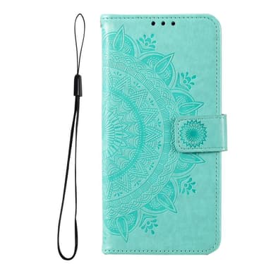 SKALO Samsung A13 5G Mandala Flip Cover - Turkis