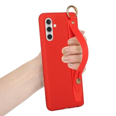SKALO Samsung A13 5G Håndrem TPU-cover - Rød