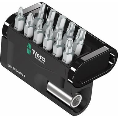 Wera Bit-Check 12 Metal 1 05057424001 Bitsæt 12 dele