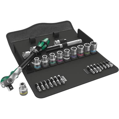 Wera 8100 SC 6 Zyklop Speed Topnøglesæt Metrisk 1/2