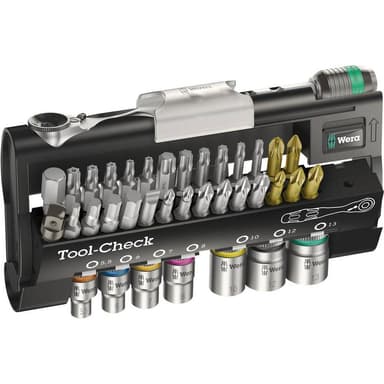 Wera Tool-Check 1 SB 05073220001 Bitsæt 32 dele Kærv,