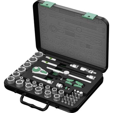 Wera 8100 SB 2 Zyklop Topnøglesæt Metrisk 3/8 (10 mm)