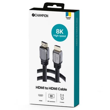 Champion HDMI kabel Ultra certificeret Ha-Ha 8K 2m