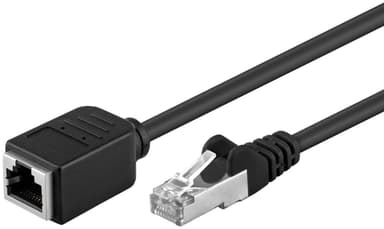 Goobay Netværkskabel forlænger CAT 5e, F/UTP, sort