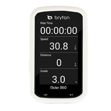 Silikone cover Bryton Rider 860 E - Hvid