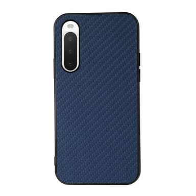 Kulfiber cover Sony Xperia 10 IV - Blå