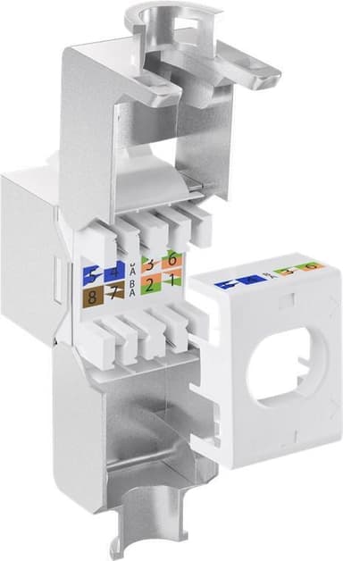 Goobay Keystone modul RJ45 CAT 6A, STP, slim-line