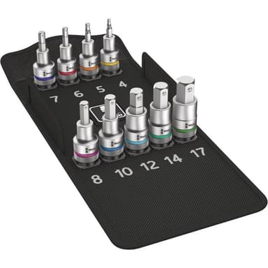 Wera 8740 C HF 05004201001 Unbrako Topnøgle-bit-sæt 9 dele 1/2 (12,5 mm)