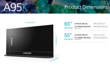 Sony 55” A95K 4K QD-OLED TV (2022)