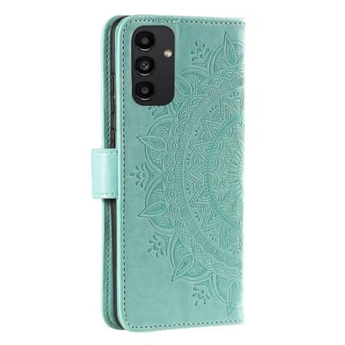 SKALO Samsung A13 4G Mandala Flip Cover - Turkis
