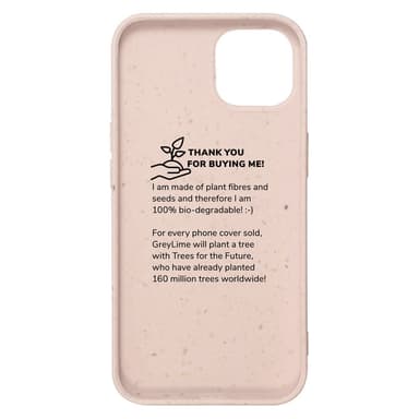 GreyLime iPhone 13 miljøvenligt cover Fersken
