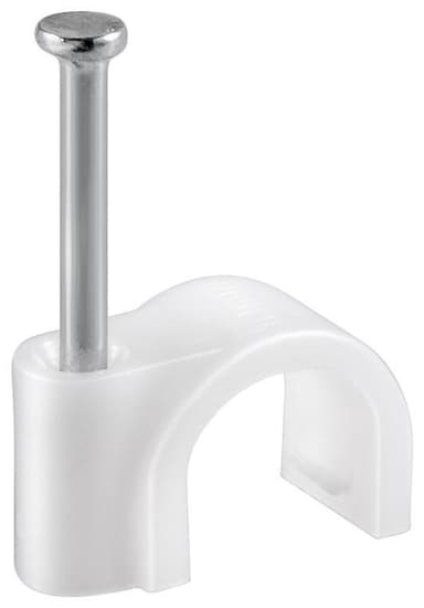 Goobay Kabelclips 12 mm, hvid
