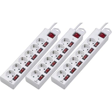 Renkforce 3-pack stikdåse hvid