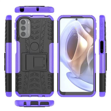 Stødbestandigt cover med stativ Motorola Moto G41 - Lilla