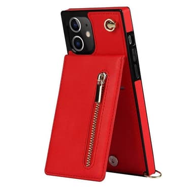Zipper halskæde etui Apple iPhone 11 - Rød