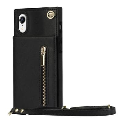 Zipper halskæde etui Apple iPhone XR - Sort