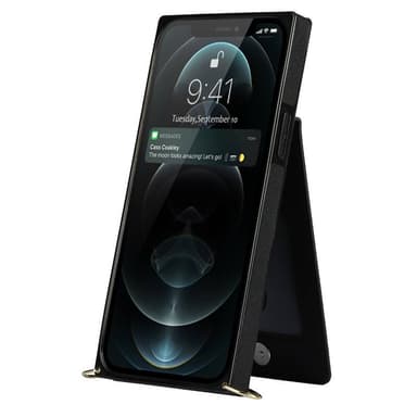 Zipper halskæde etui Apple iPhone XR - Sort