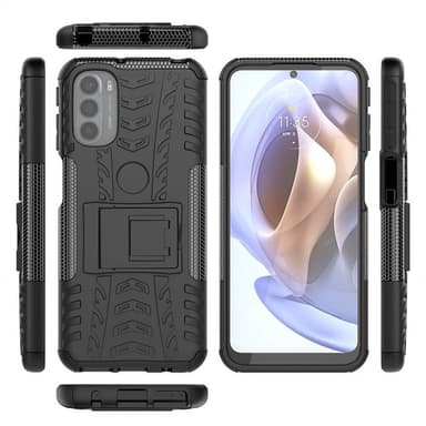 Stødbestandigt cover med stativ Motorola Moto G31 - Sort