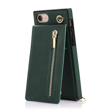 Zipper halskæde etui Apple iPhone 8 - Grøn