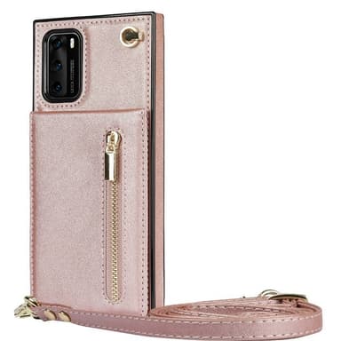 Zipper halskæde etui Huawei P40 Pro - Rose