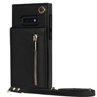 Zipper halskæde etui Samsung Galaxy S10e - Sort
