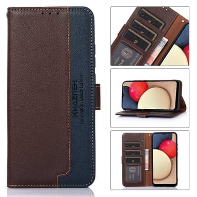 KHAZNEH telefoncover til Motorola Moto G52 - brun/blå