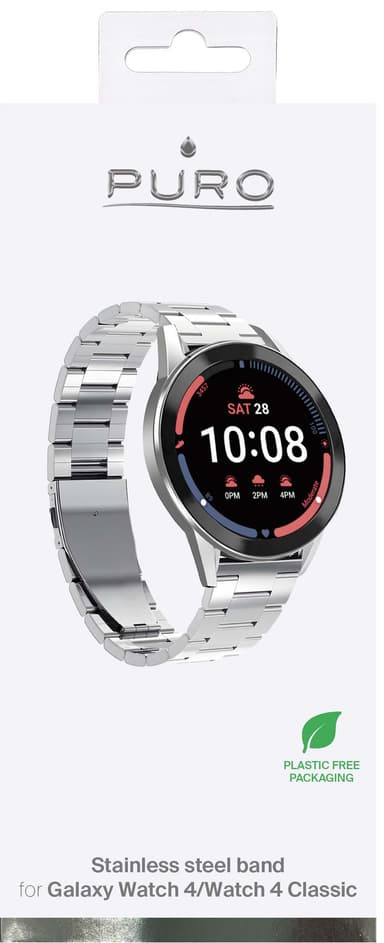 Puro urrem til Samsung Galaxy Watch 6/4/4 Classic (sølv)