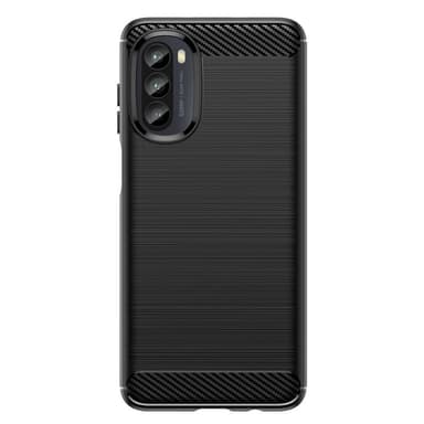 Kulfiber tekstur TPU-dæksel til Motorola Moto G52