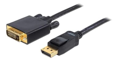 Delock Cable Displayport 1.2 male > DVI 24+2 male passive 2 m black