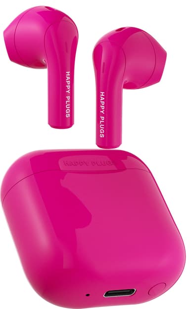 Happy Plugs Joy True Wireless in-ear høretelefoner (cerise)