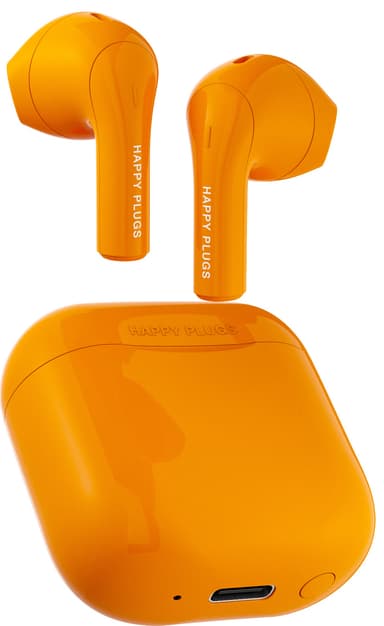 Happy Plugs Joy True Wireless in-ear høretelefoner (orange)