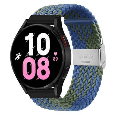 Flettet Elastik Armbånd Samsung Galaxy Watch 5 (40mm) - blågrøn